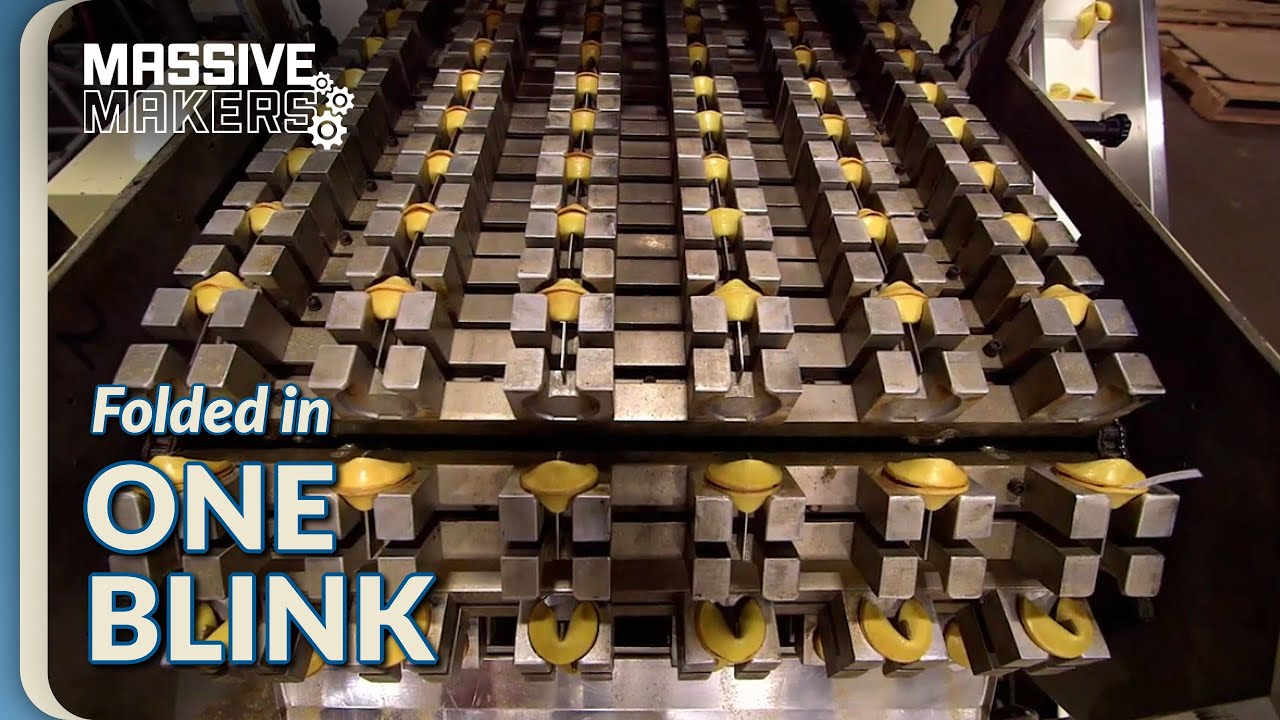 How Robots Fold 250000 Fortune Cookies Every Day | Food Factory