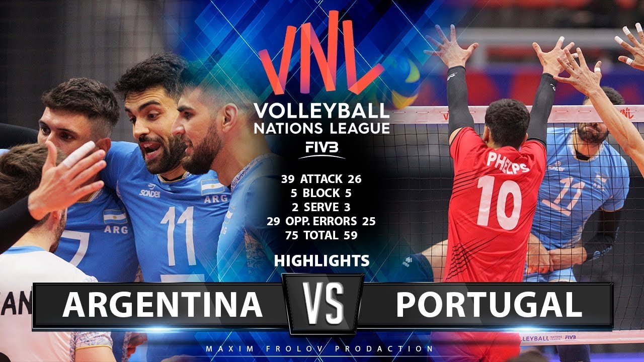Argentina vs Portugal | Highlights | Men's VNL 2019