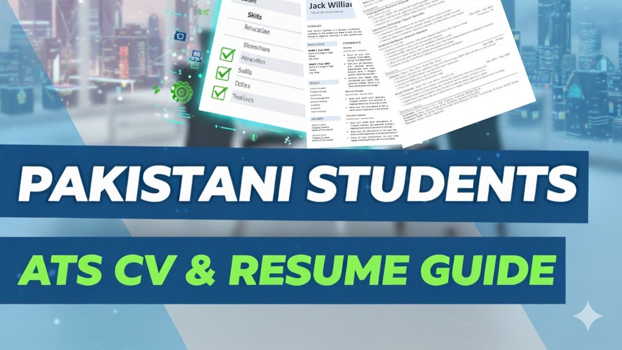 CV & Resume Guide for Pakistani Students: How to Ace National & International Opportunities (2026)