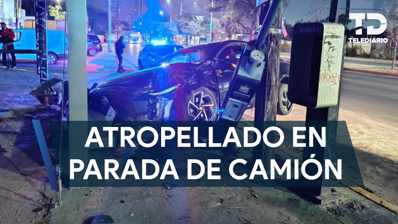 Conductor atropella a hombre que esperaba el camión en el centro de Guadalupe