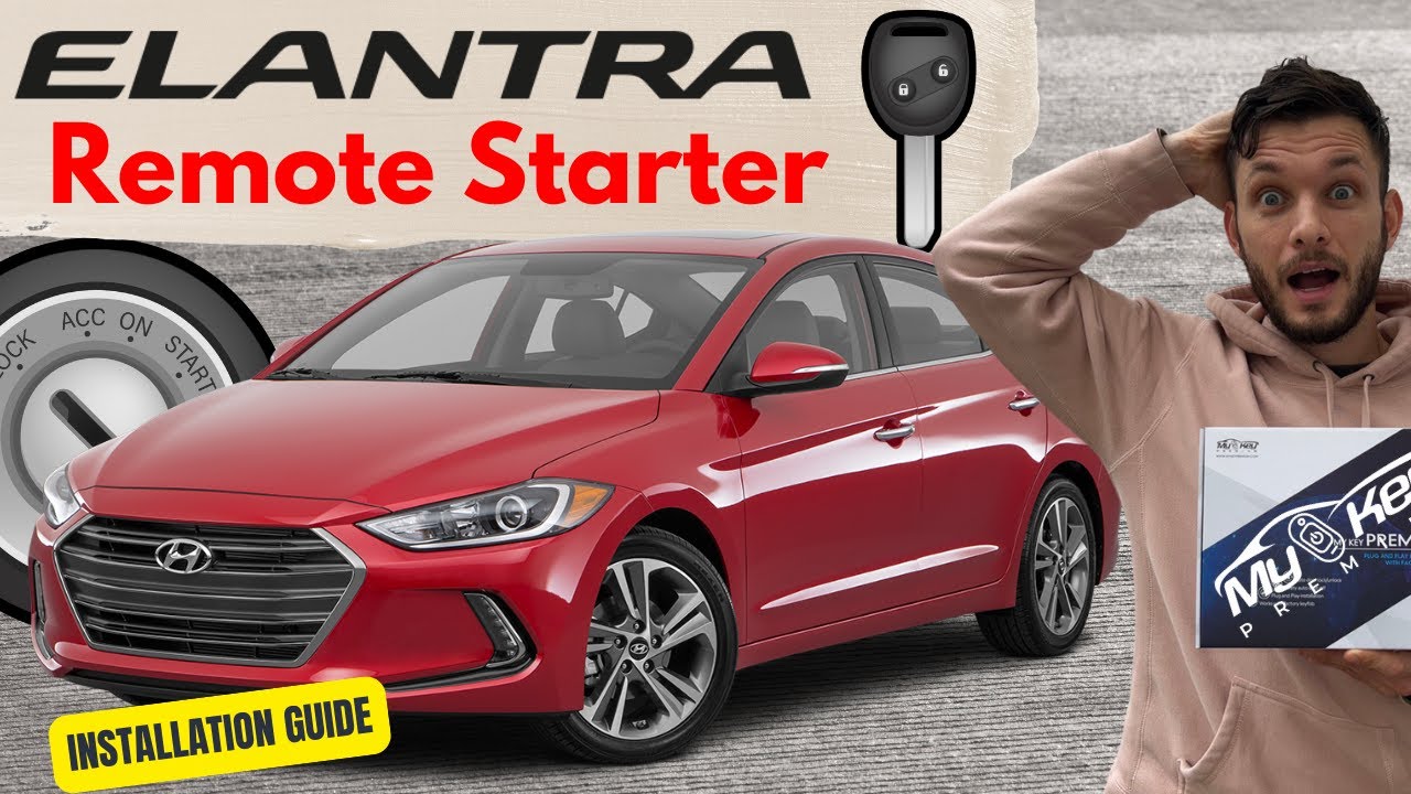 Установка дистанционного автозапуска на Hyundai Elantra 2017-2019 / версия с ключом зажигания | M...