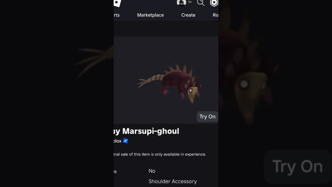 ( New Free Item ) How To Get Spiny Marsupi-ghoul ROBLOX ( 2025 ) DeanOfficial YT