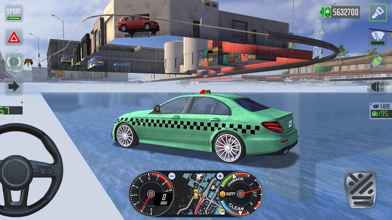 Mercedes-AMG E63 S Underwater In Los Angeles | Taxi Car Simulator EVO Mobile Gameplay