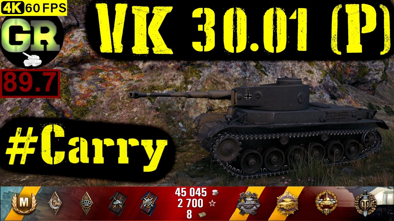 World of Tanks VK 30.01 (P) WoT Replay - 10 Kills 3.4K DMG(Patch 1.4.0)