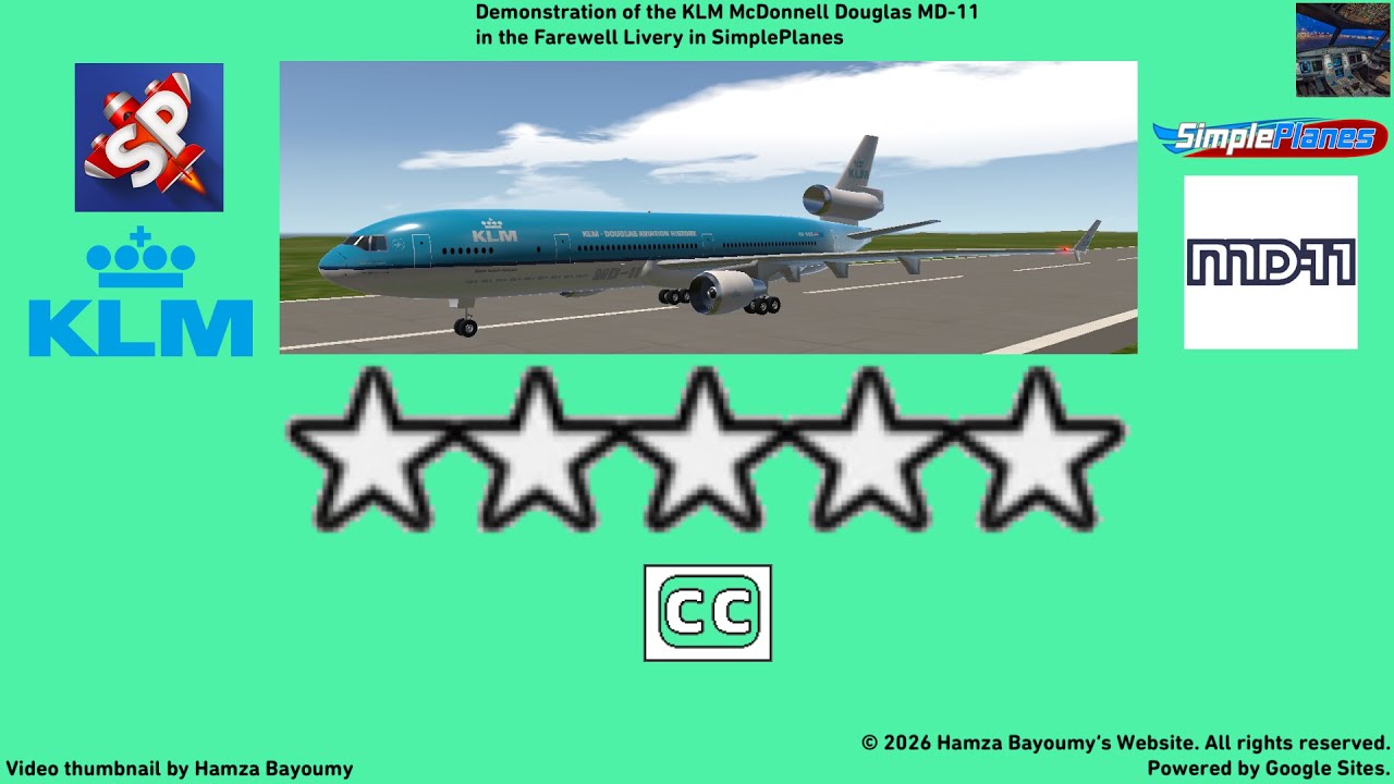 Demonstration of the KLM McDonnell Douglas MD-11 in the Farewell Livery in SimplePlanes