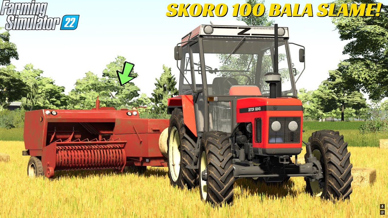BALiRANJE JECMENE SLAME sa ZETOROM 6245 na MALOM GAZDINSTVU!