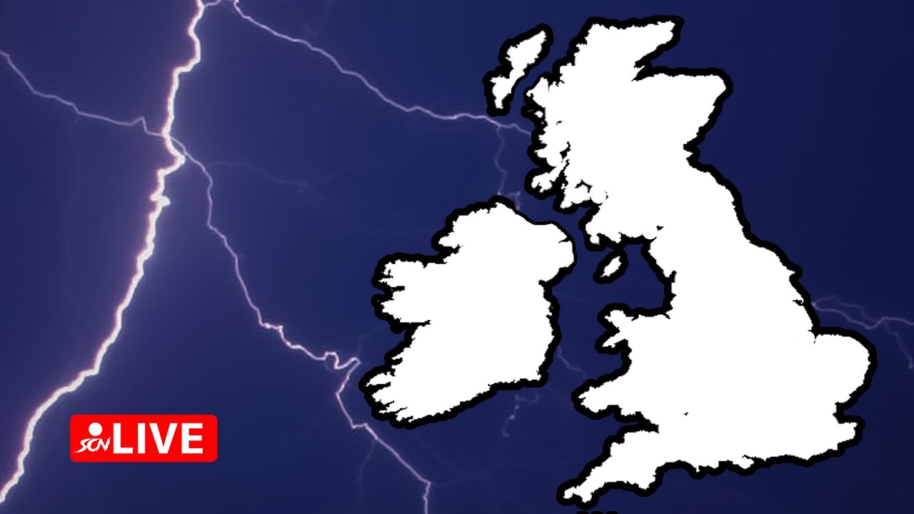 MEGALIGHTNING & THUNDERSTORM CHASING LIVE | Storm Chasers UK
