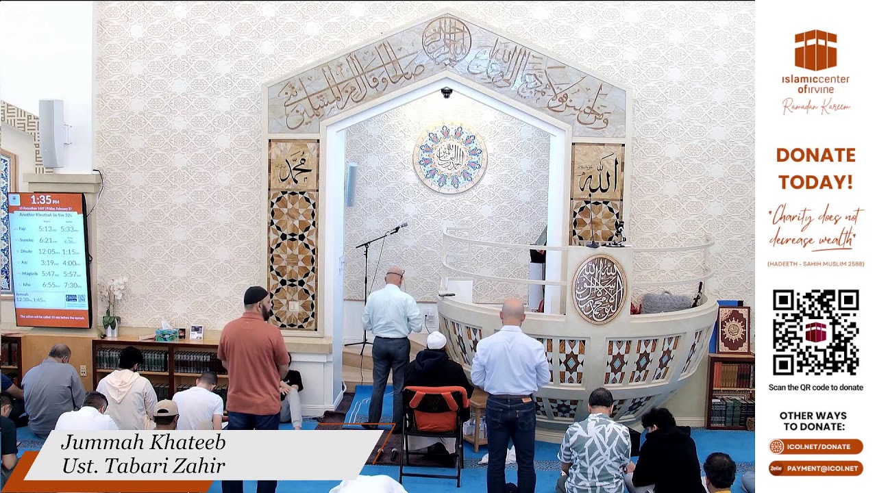 Friday Khutbah by Ust. Tabari Zahir 1230 hrs 2/27/26