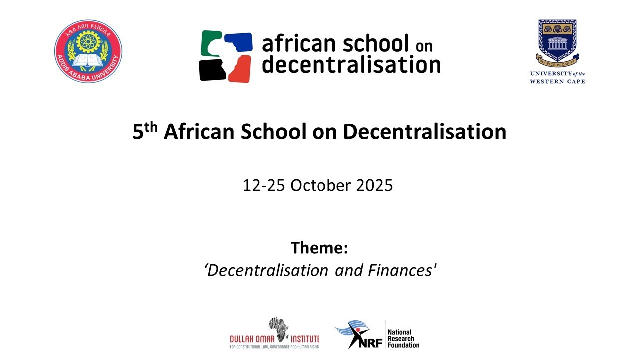 African School on Decentralisation (ASD) Information Webinar 2025