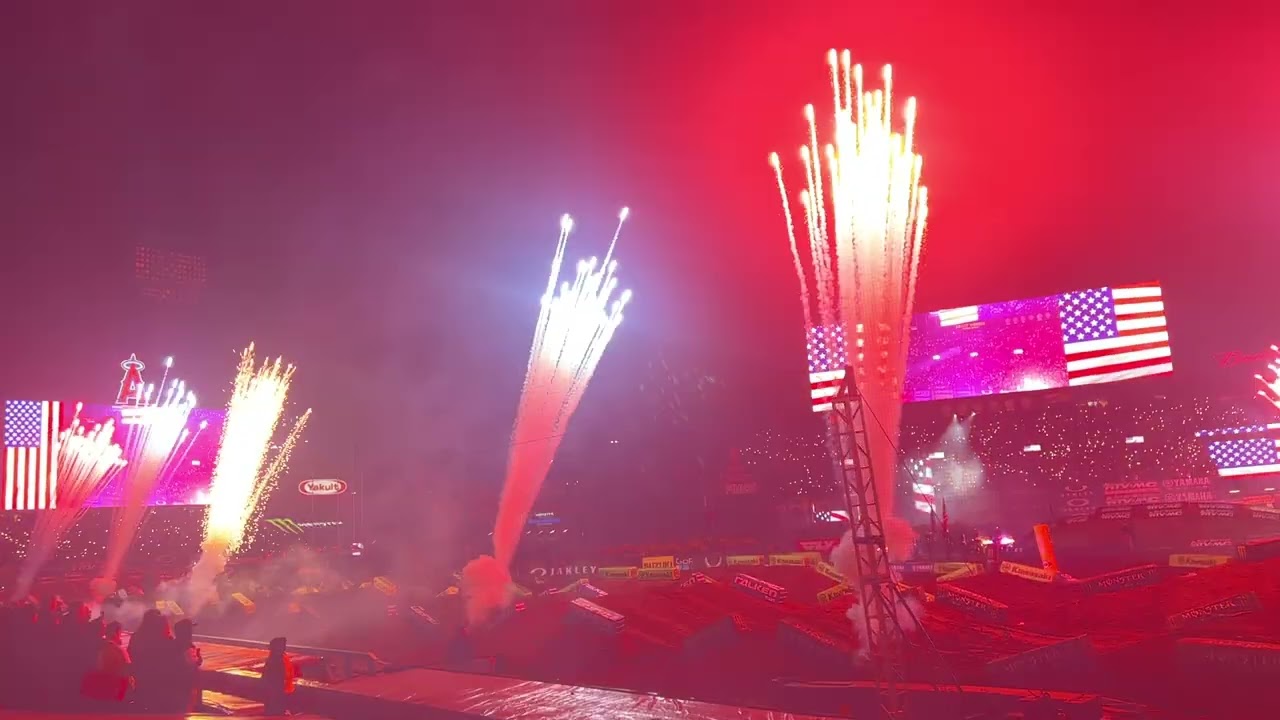 2023 Monster Energy Supercross opening ceremonies season opener Anaheim 1