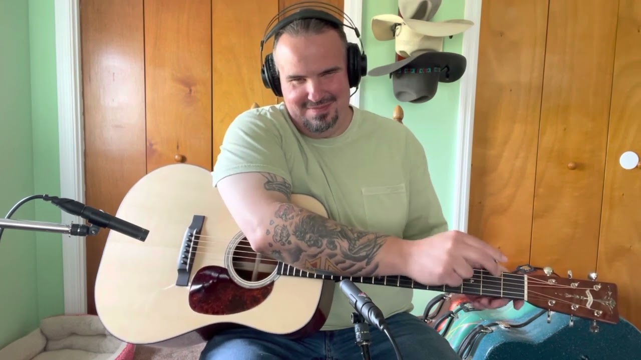 Demo of Rufus Thames D-18, &ldquo;The Tree&rdquo; Mahogany Guitar with custom inlay