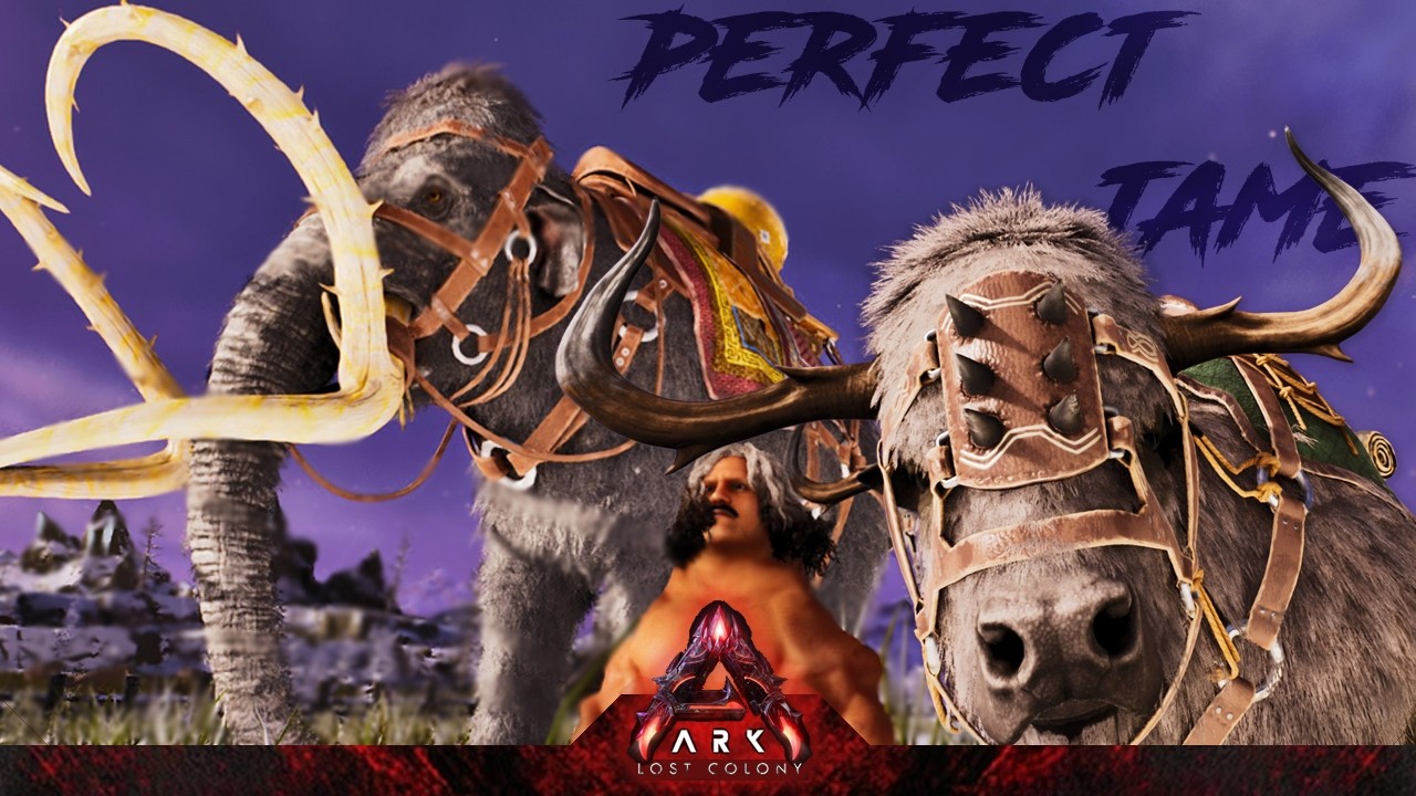 PERFECT TAMES AND A GUY ON A BUFFALO! [ Ep 4 ] ARK: LOST COLONY