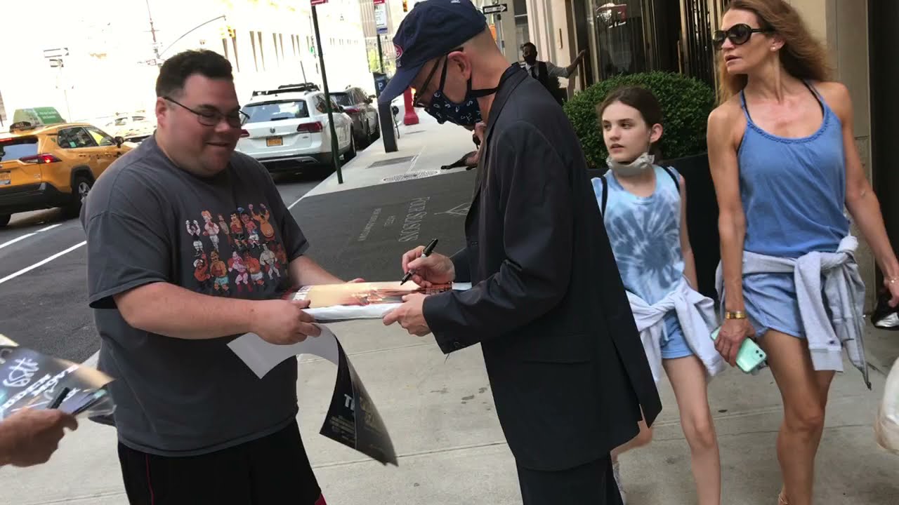 Steve Soderbergh Director of No Sudden Move, Traffic etc. signing during Tribeca Film Festival 2021