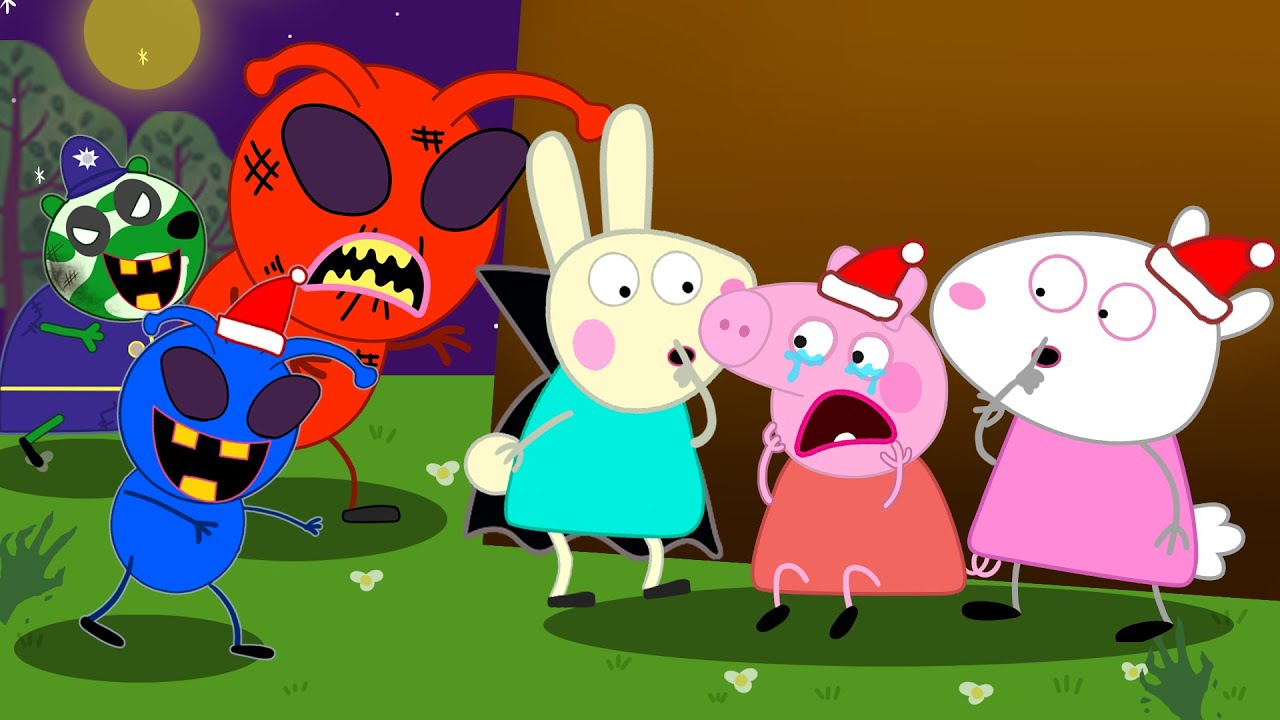 Unsettled Halloween Night! Rebecca Rabbit, What Happened To Peppa Pig?Rebecca Rabbit Funny Animation