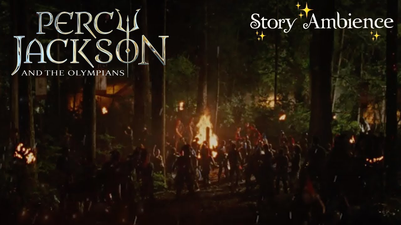 Camp HalfBlood Fire 🔥 Percy Jackson Ambience ASMR