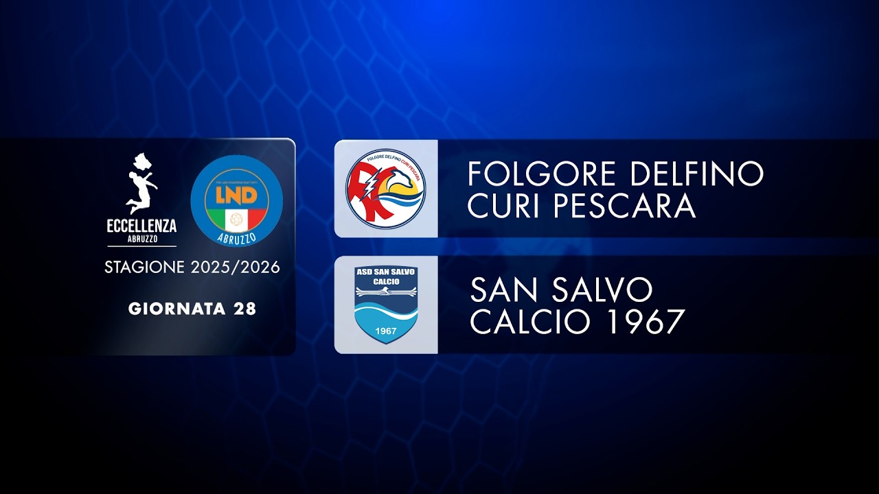 Eccellenza | 28° giornata: Folgore Delfino Curi Pescara - San Salvo (2-3)