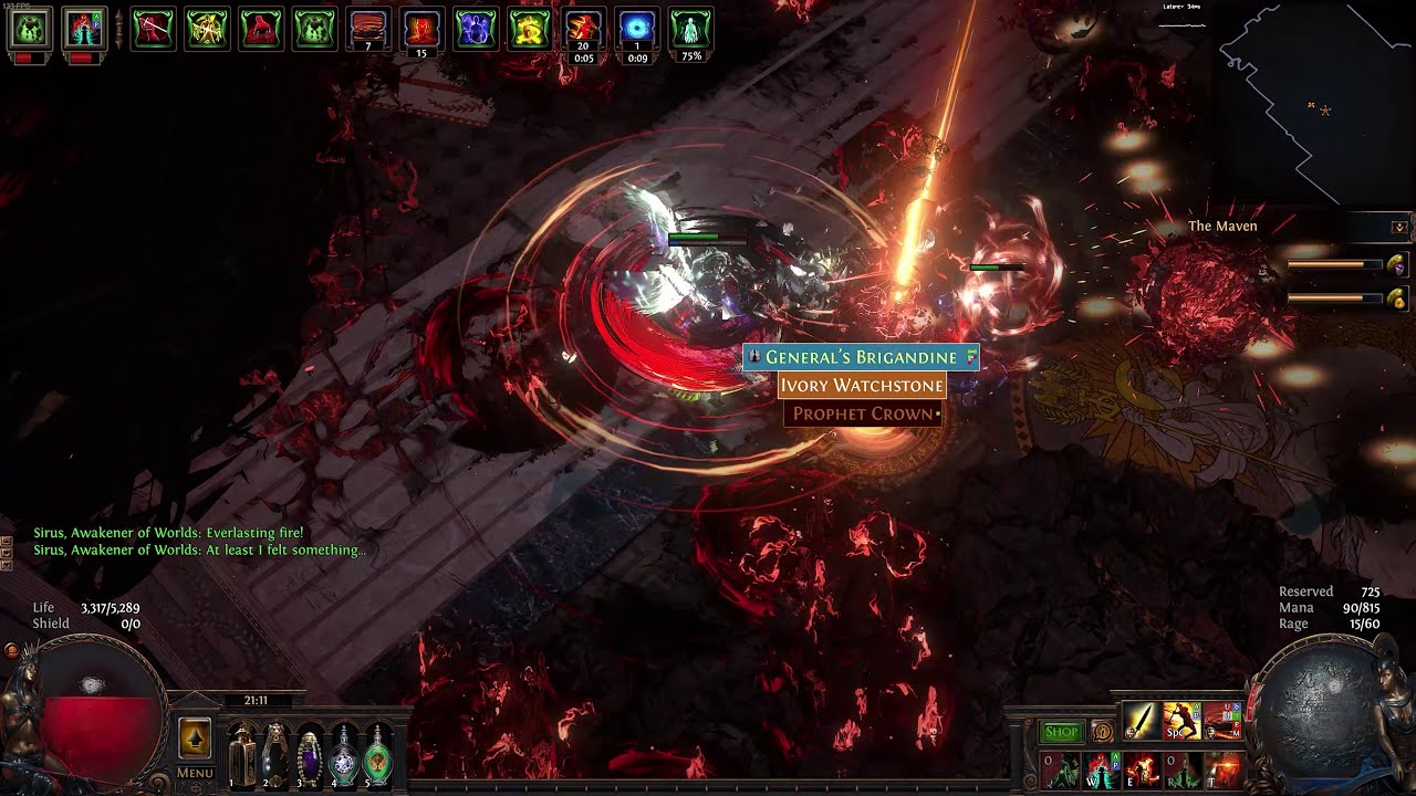 Path of Exile Impale Cyclone 3.13 Sirus Awakener of the Worlds 60M+ DPS