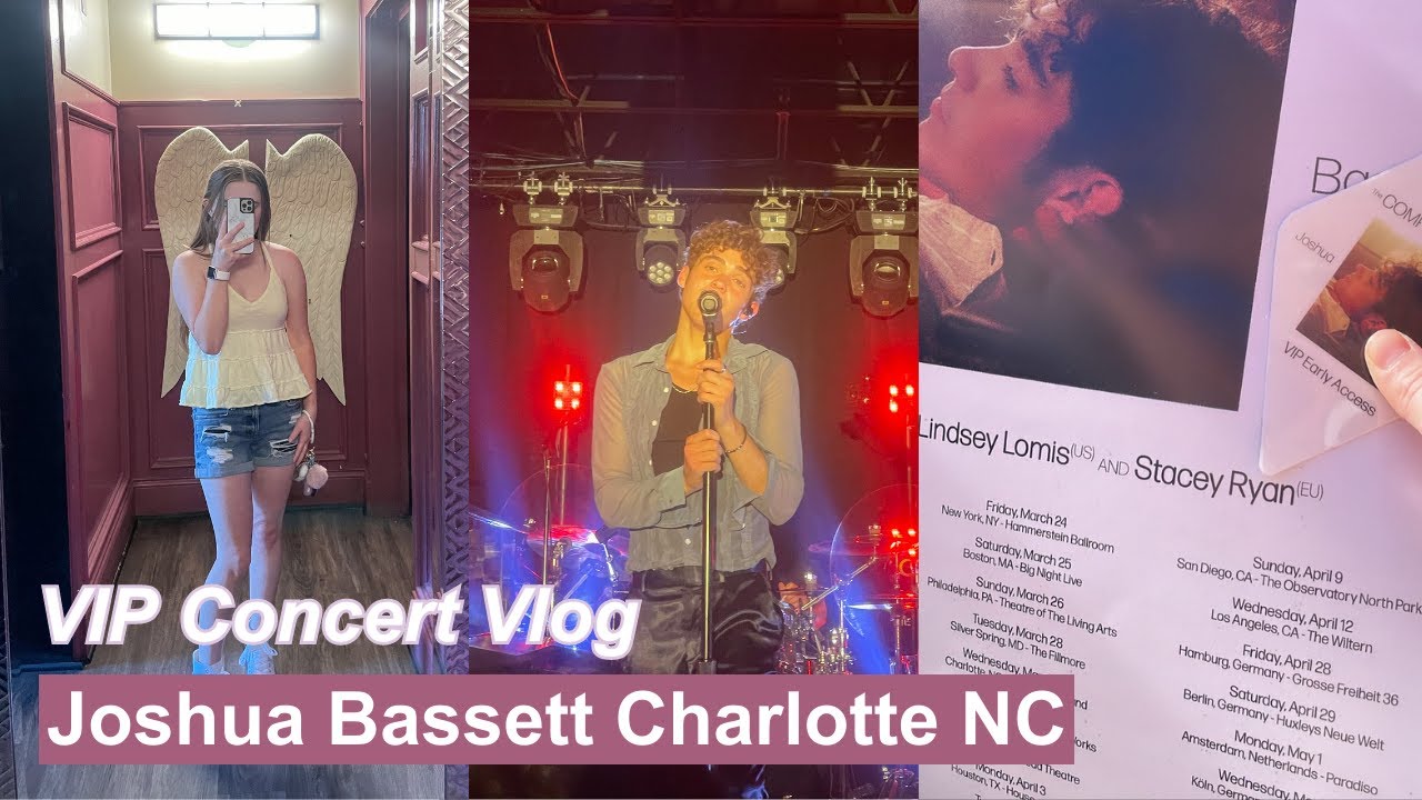 Joshua Bassett VIP Concert Vlog Charlotte NC