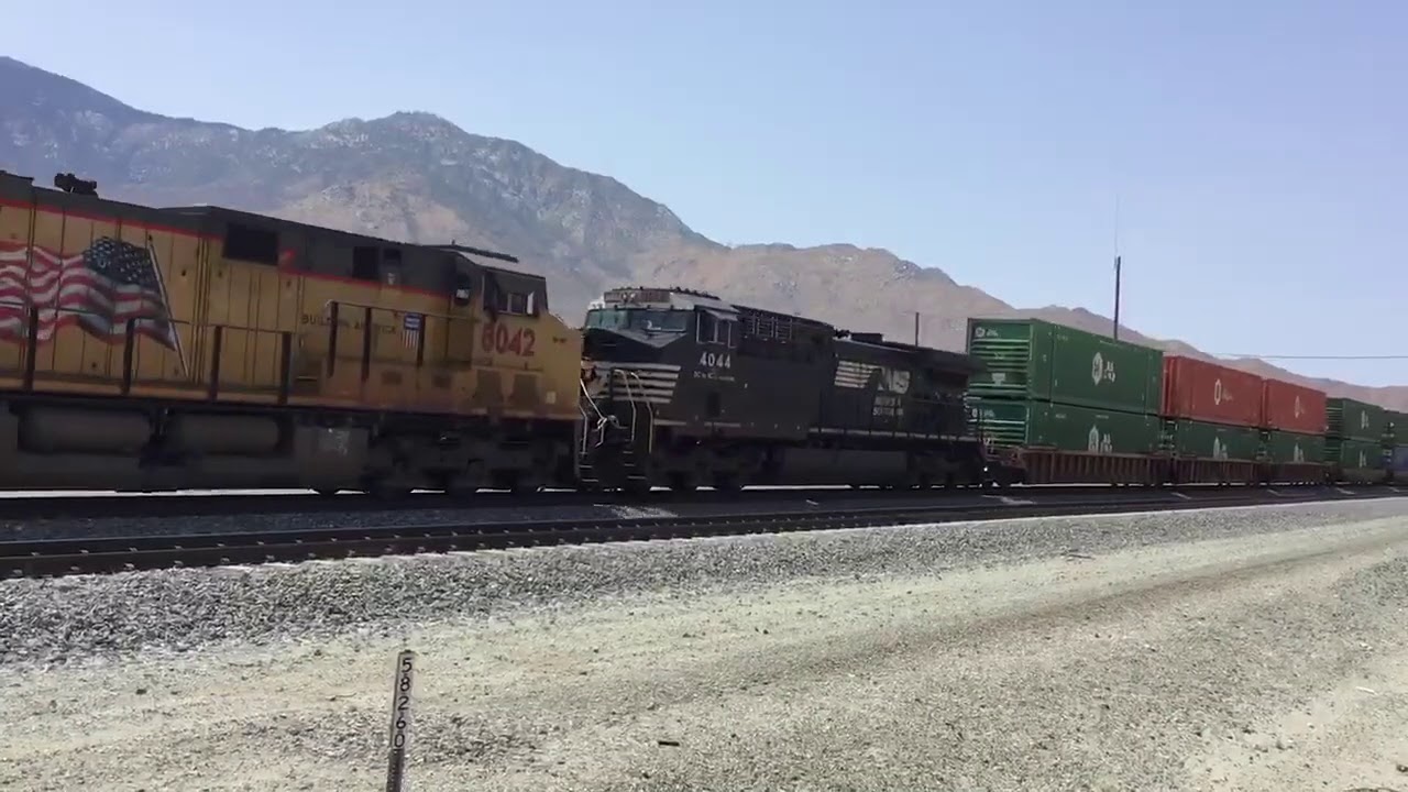 UP 5854 ZLCAI-26 with NS 4044 4th unit, August 26, 2020