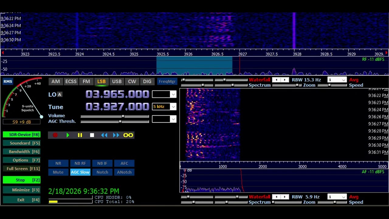 SWL75- 80 Meter Band 2026 3.927MHz  02 18 214022