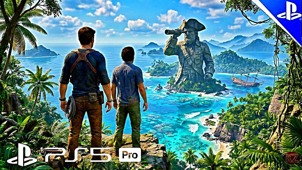 (PS5PRO) NA ILHA DO ENCONTRO PROIBIDO DOS PIRATAS: Uncharted 4 | GRÁFICOS ULTRA REALISTA 4K 60FPS