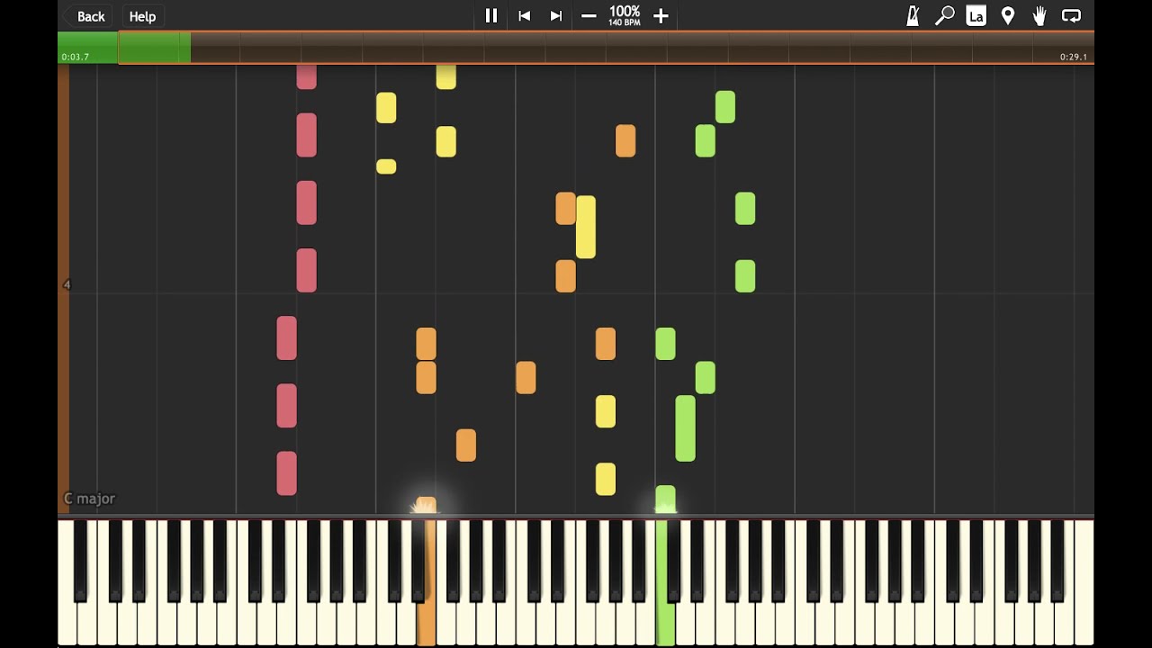 Happy People - Phoenix Wright Ace Attorney in Synthesia