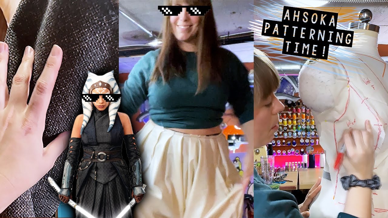 Making Ahsoka Tano, week 1 | Mockups, patterns, and MC HAMMER PANTS | Vlogmas