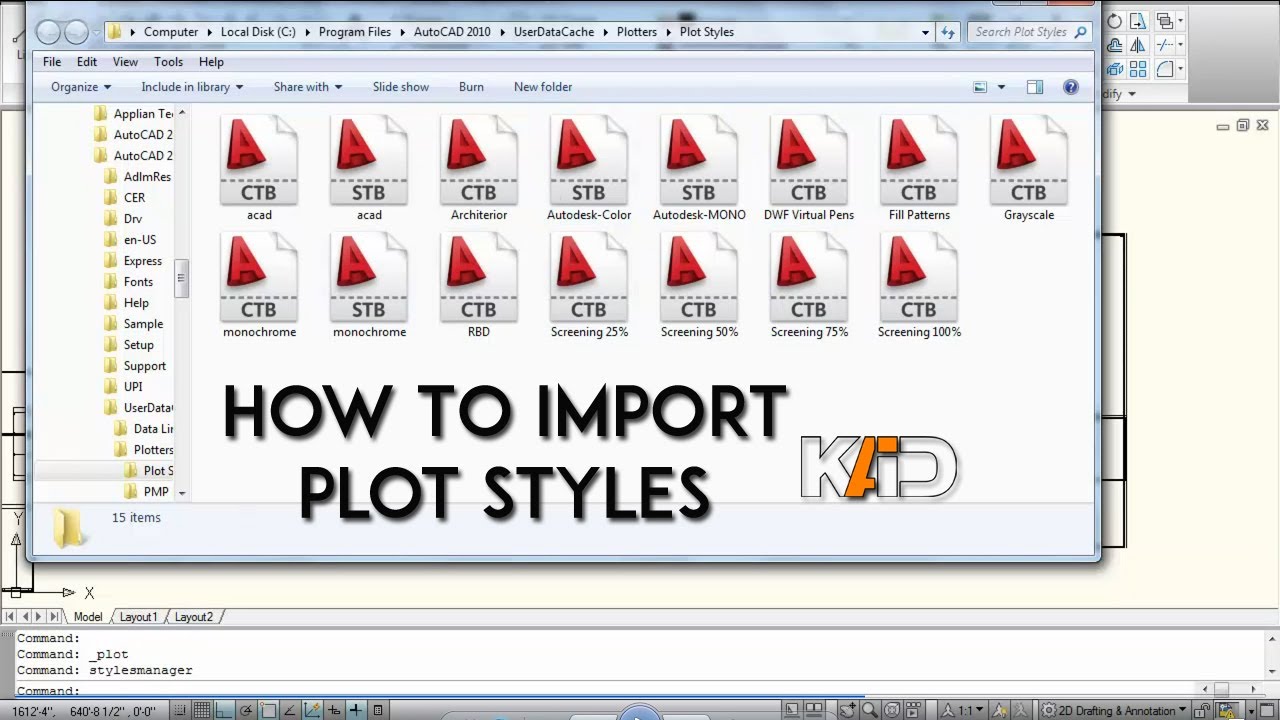 Importing Plot Styles (CTB) | StylesManager | Cadutator!