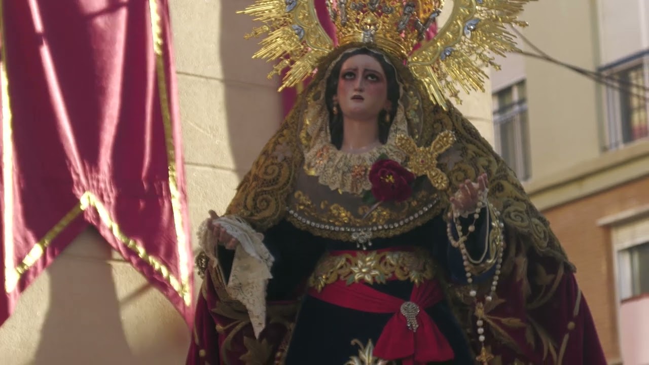 Traslado de Zamarrilla [4K]. Sábado de Pasión Málaga 2022. Salida.