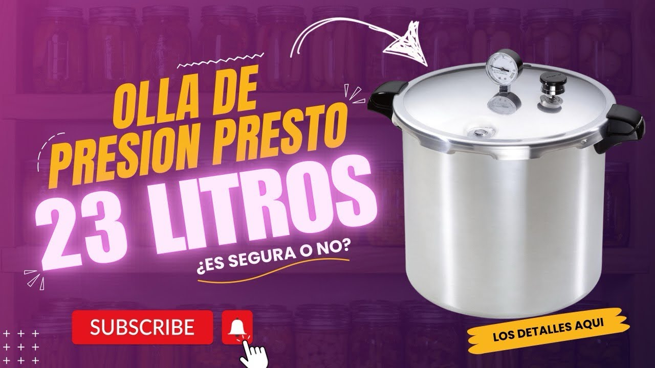 Todos los detalles de la Olla de Presión Presto 