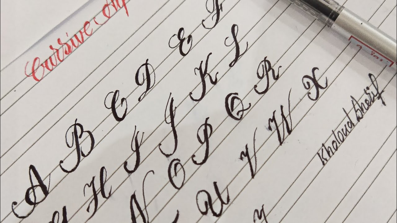Cursive Alphabet |How to improve your  handwriting in English
