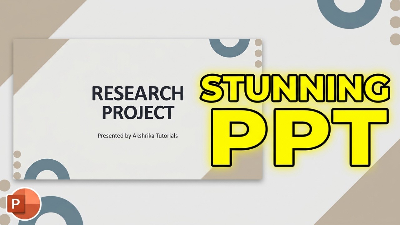 PowerPoint Animation Tutorial: Minimalist Ivory Black Design (Professional PPT)