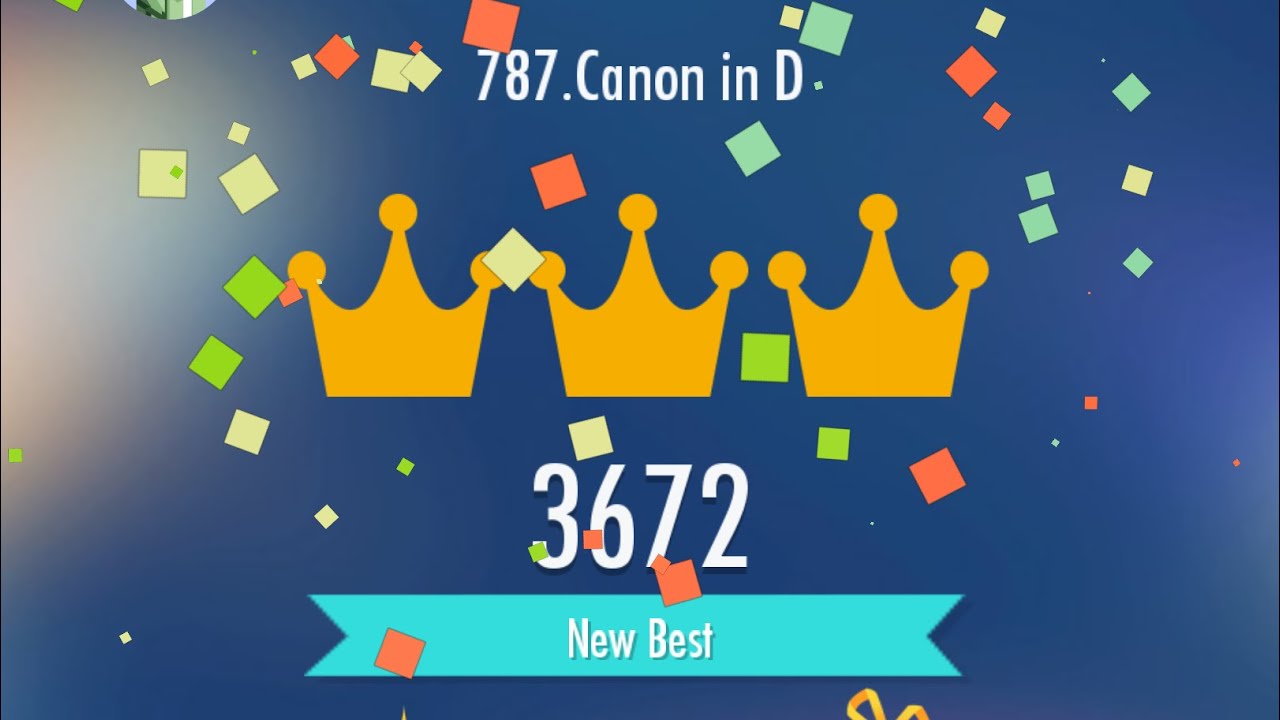 Piano Tiles 2 - Canon in D - 3672