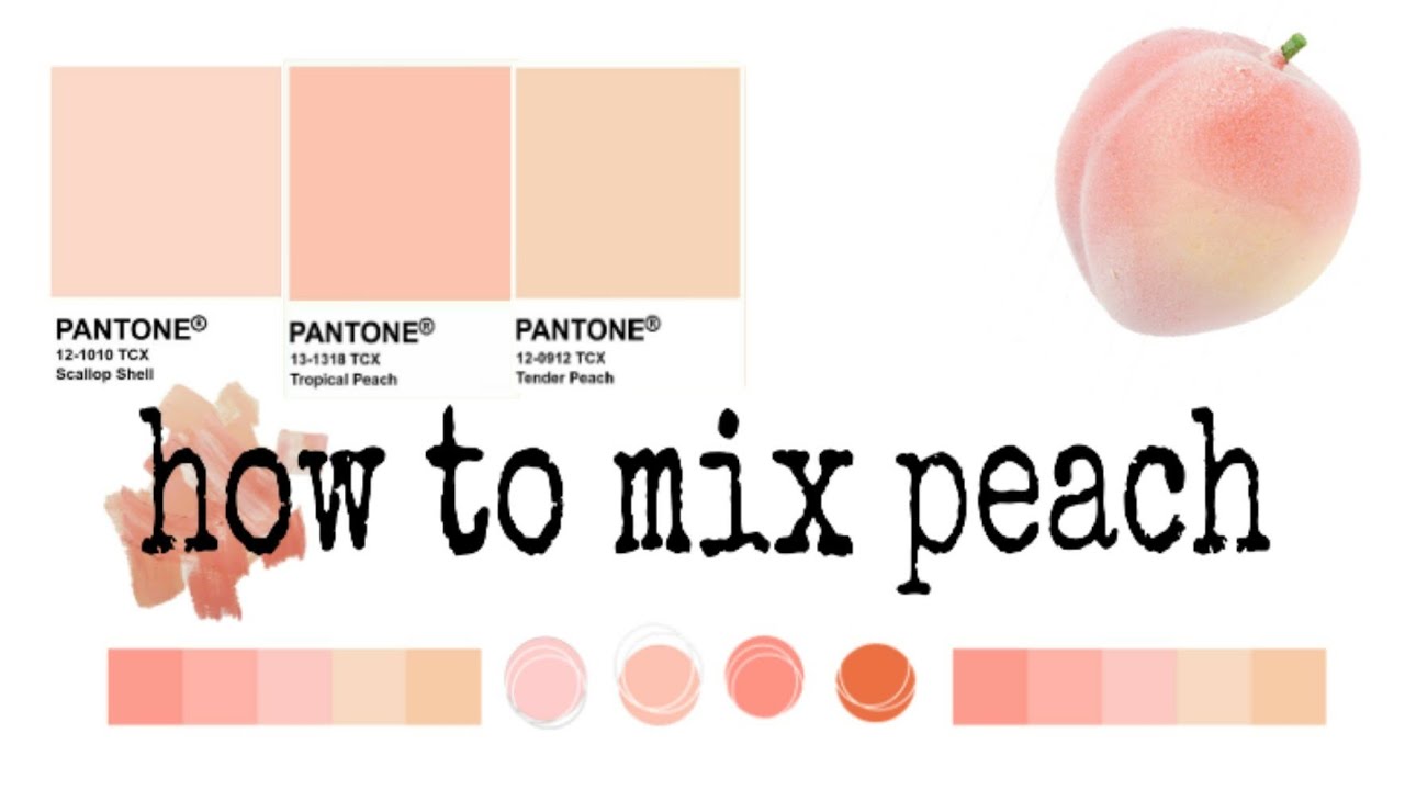 How to mix peach with acrylic paint! Plus paint a peach with me!