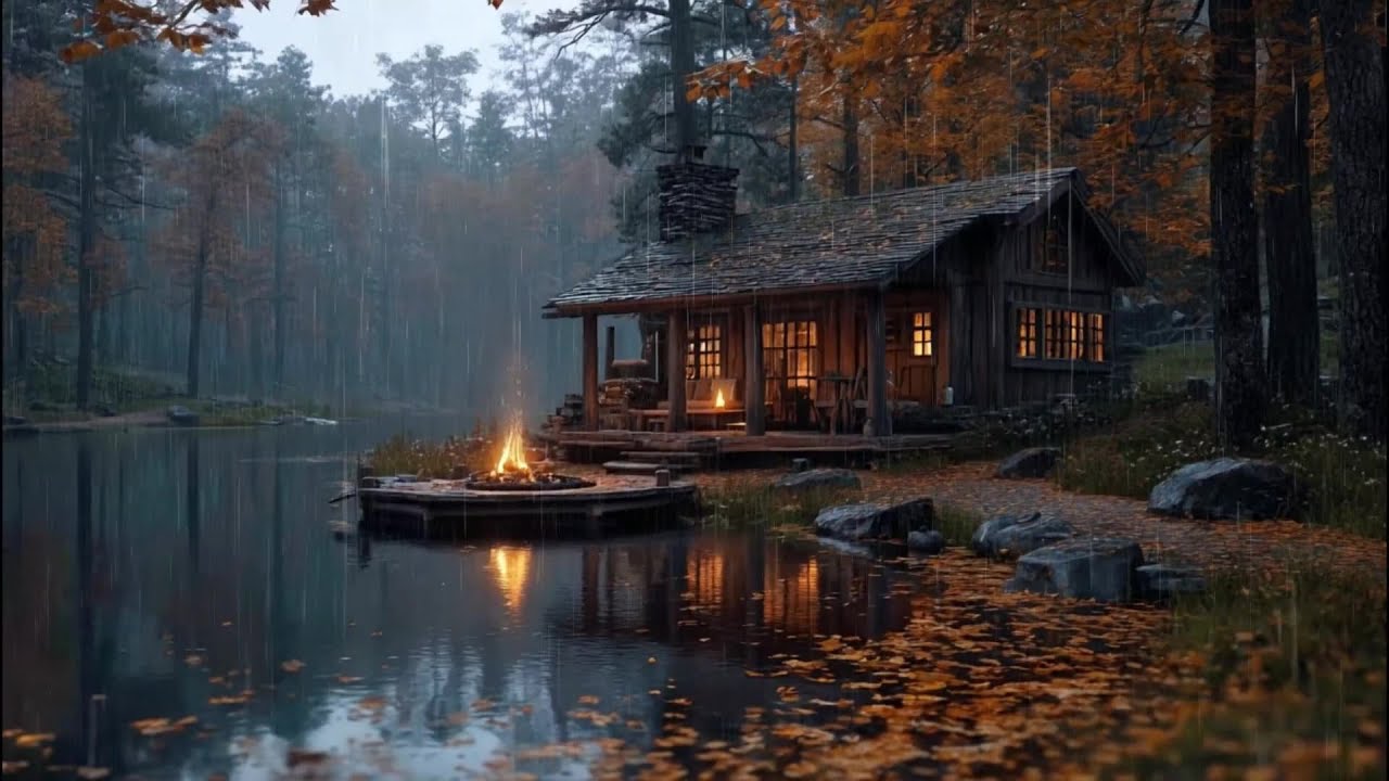 No Ads Rain Sounds for Sleeping - ASMR Rain and Thunder Sounds For Sleeping, Relaxing #DOS1