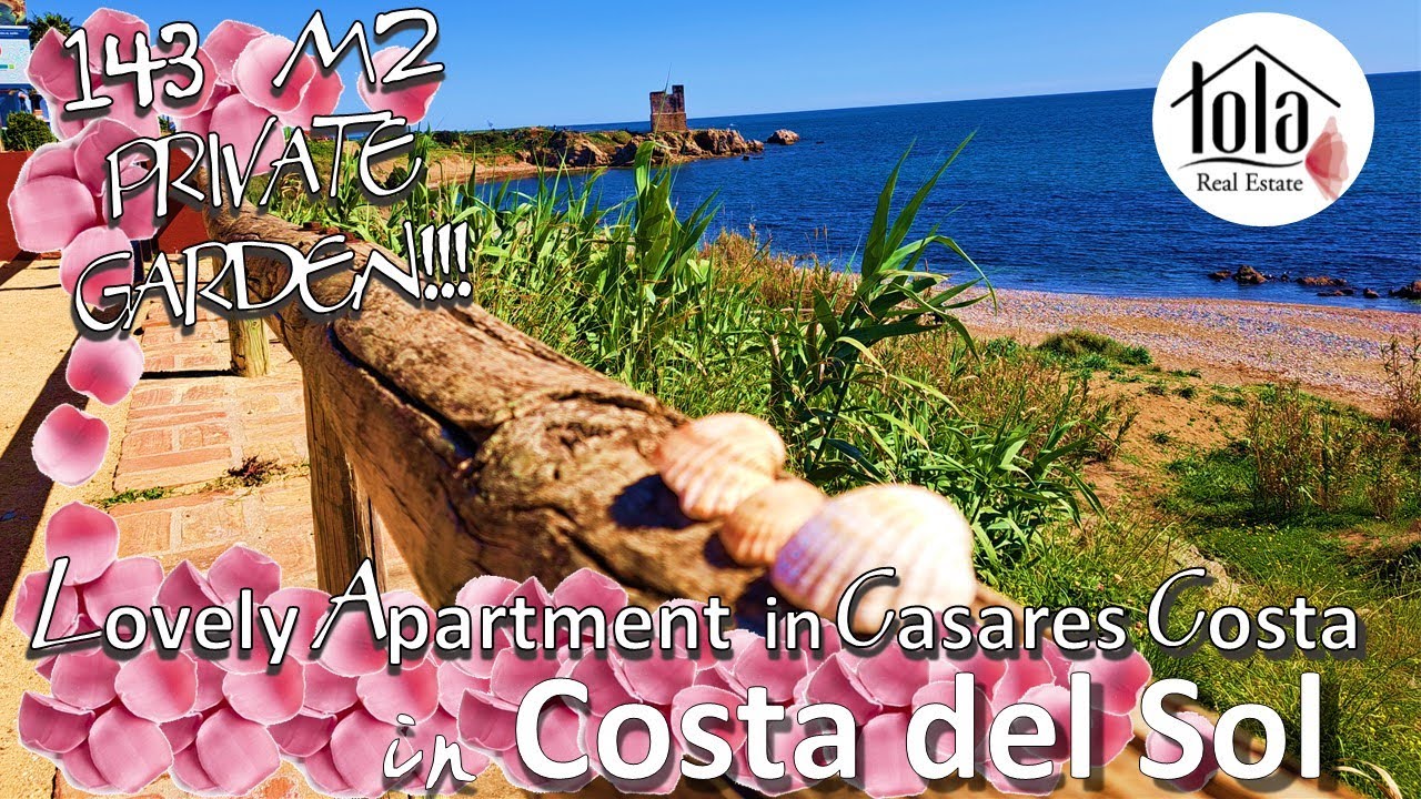 **SOLD**Lovely sunny ground floor apartment 143 m2 PRIVATE TERRACE for sale in Casares Playa, Costa.