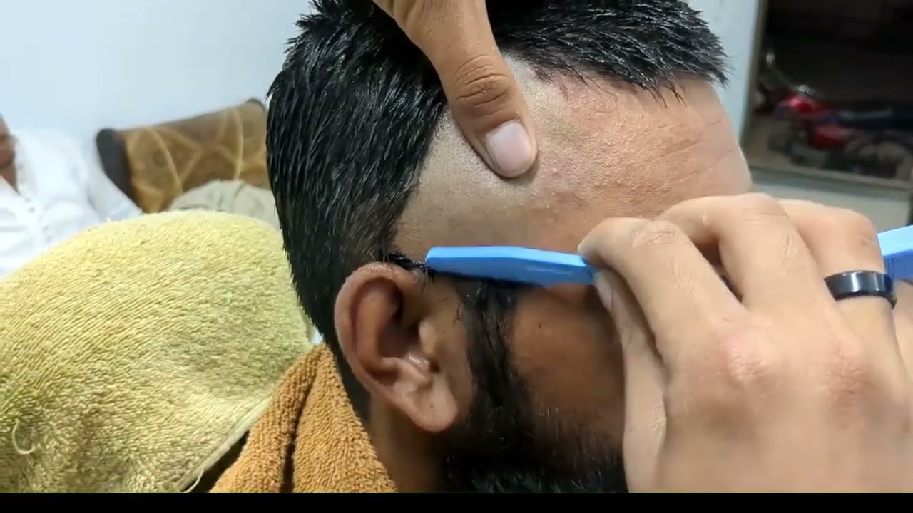 💤 Sleep Shaving ASMR | Relaxing Head Shave by Traditional Barber (No Talking)
