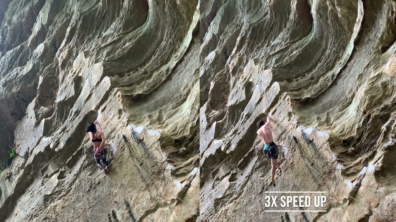 Ro Shampo 5.12a flash Red River Gorge - (Noah & Lucia)