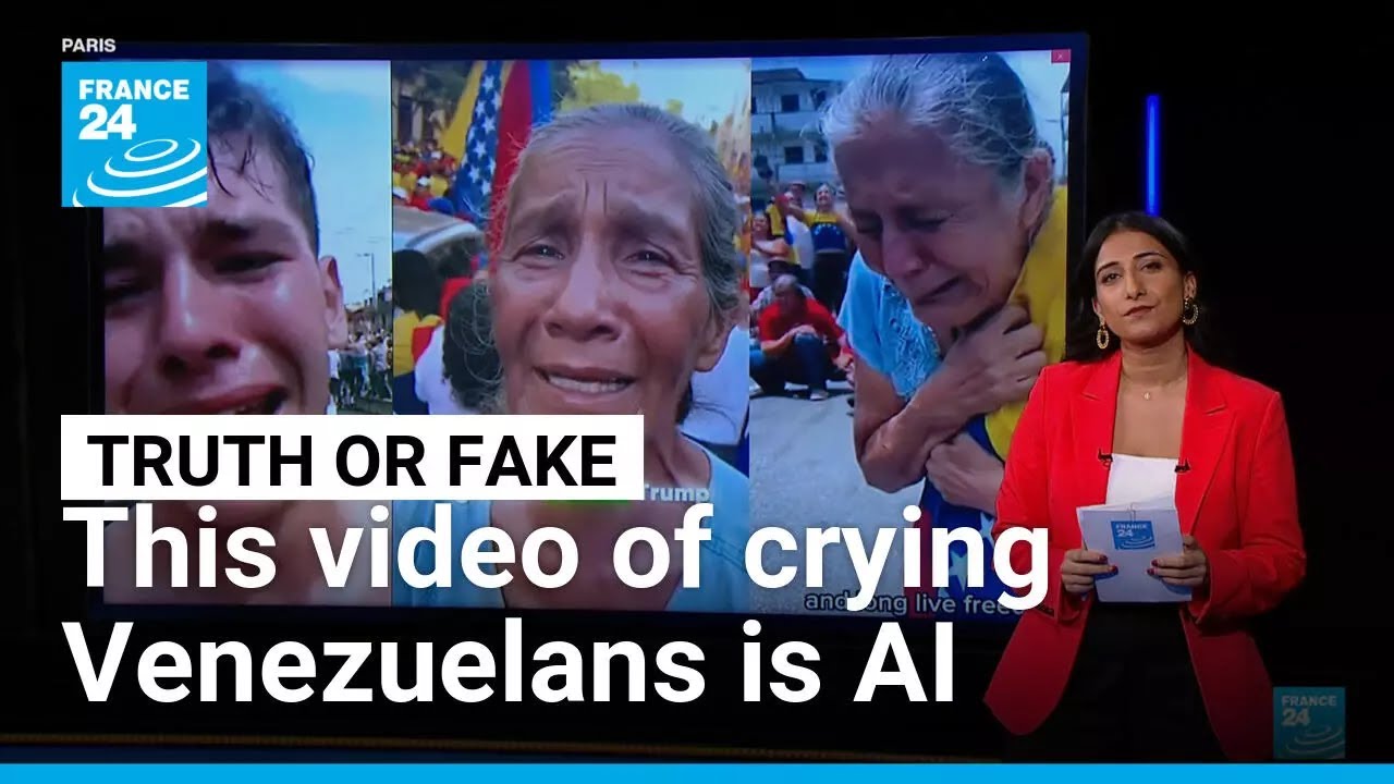 'Thank you, Trump': Video of crying Venezuelans thanking the US is AI-generated &bull; FRANCE 24