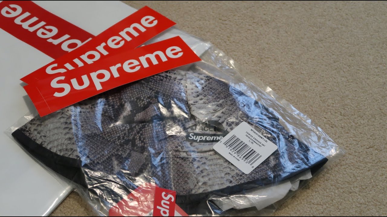 SUPREME SS18 WEEK 16 PICKUP/UNBOXING TNF BUCKET CRUSHER HAT