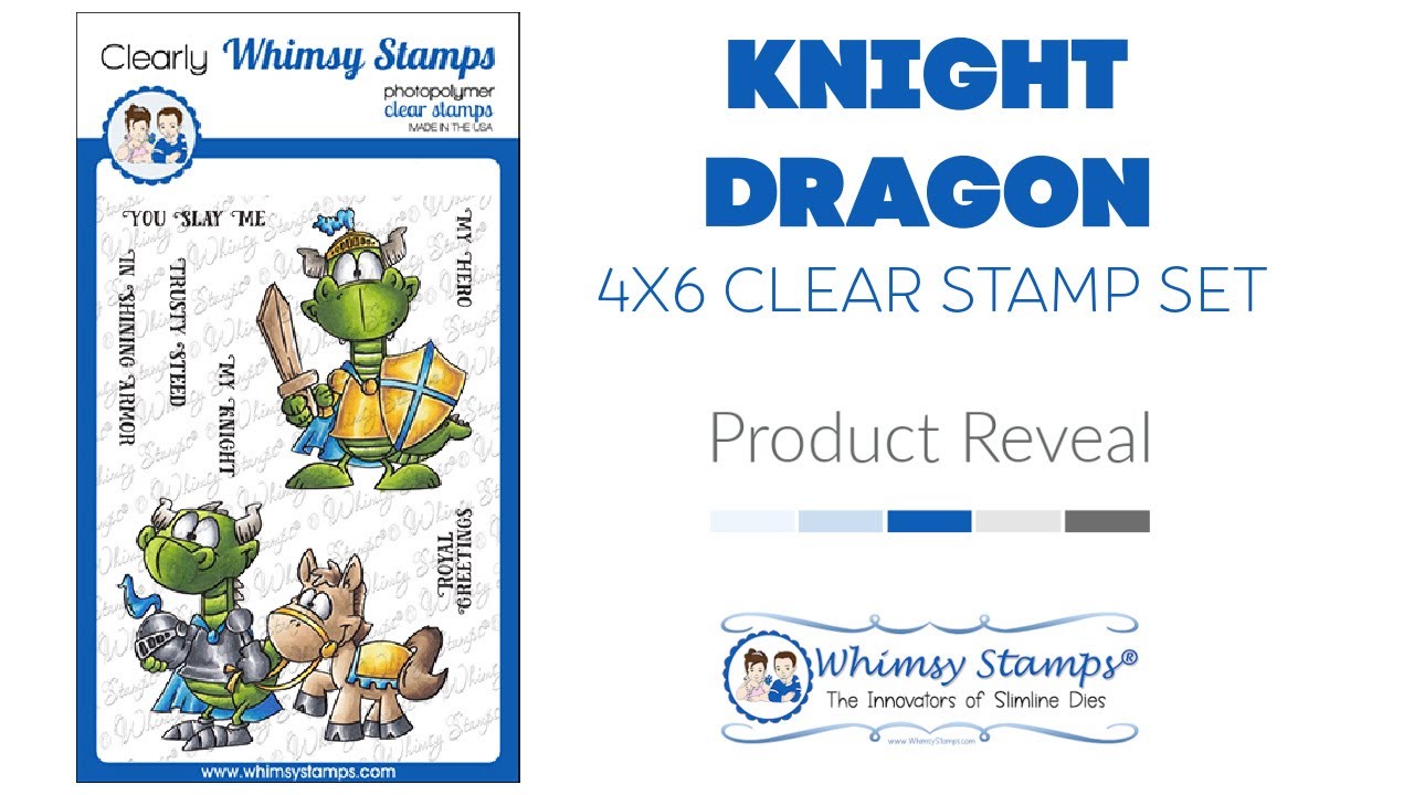 WHIMSY STAMPS PRODUCT REVEAL: Knight Dragons Stamp Set