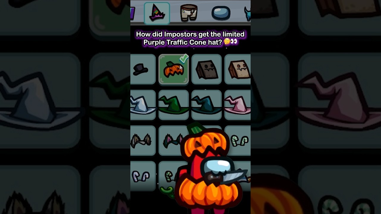 Among Us | 😈 Impostor Month Giveaway - Purple Traffic Cone Hat