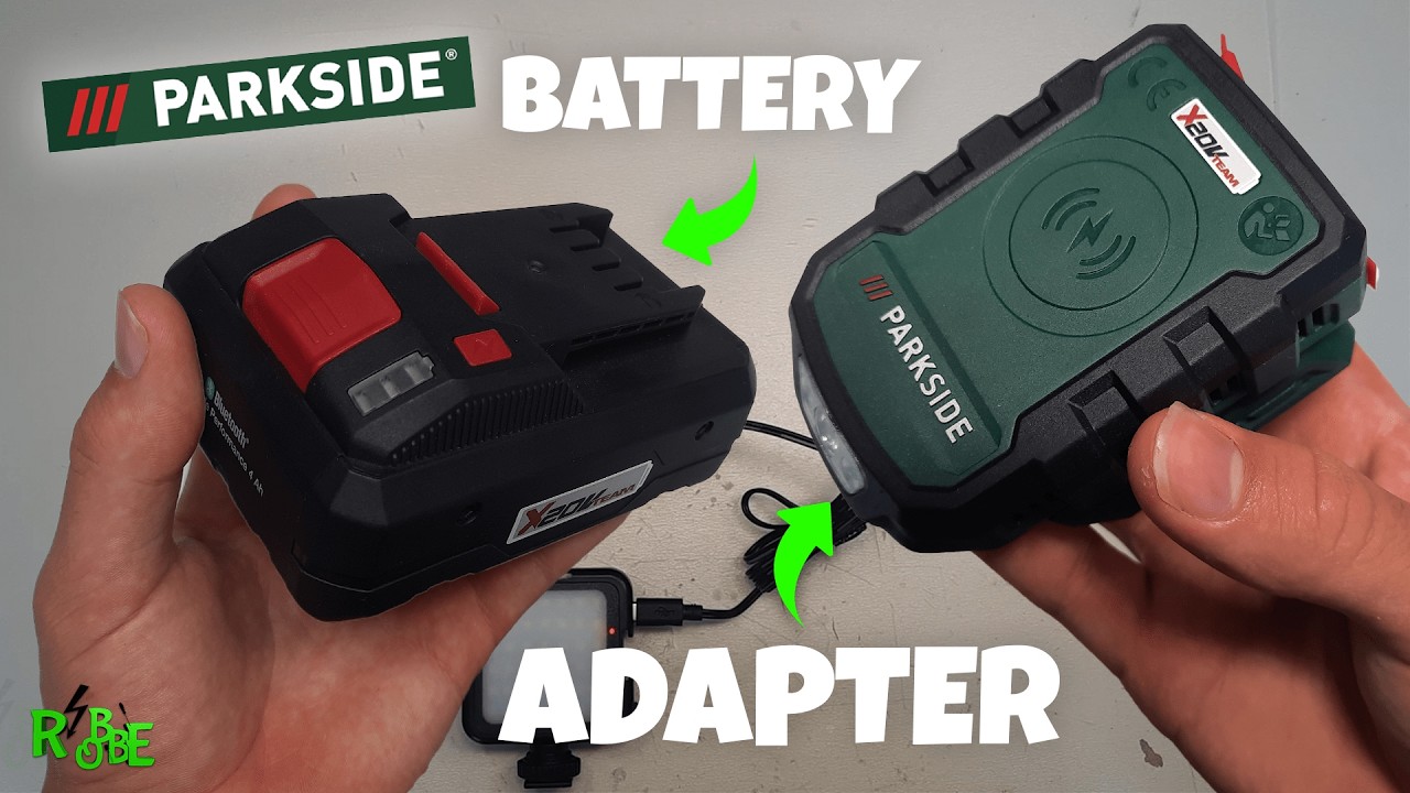 PARKSIDE BATTERY ADAPTER TESTEN! MAAK van je 20V accu een POWERBANK!