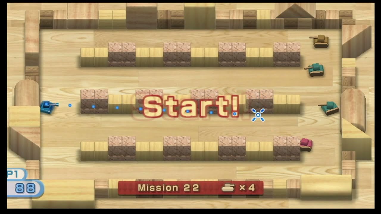 Proof that I'm cracked at Wii Tanks (Wii Play) (Missions 1-100)