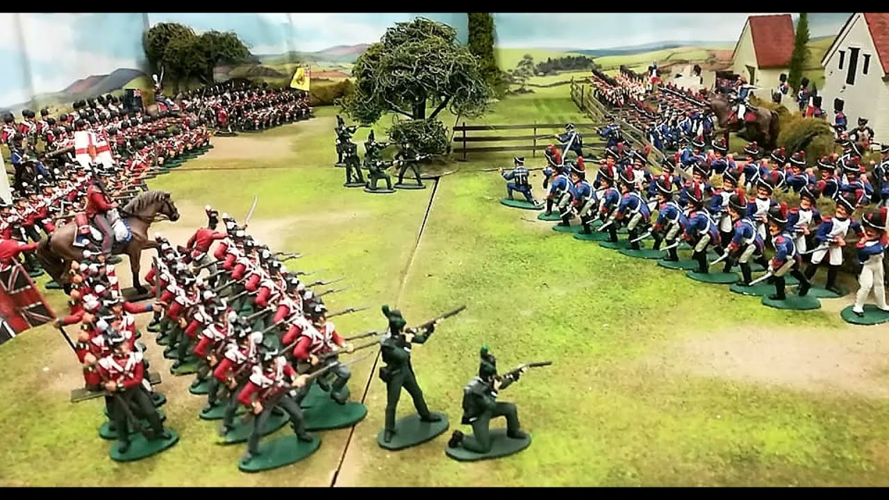 Napoleonic 54mm battle using Original Timpo & Airfix figures