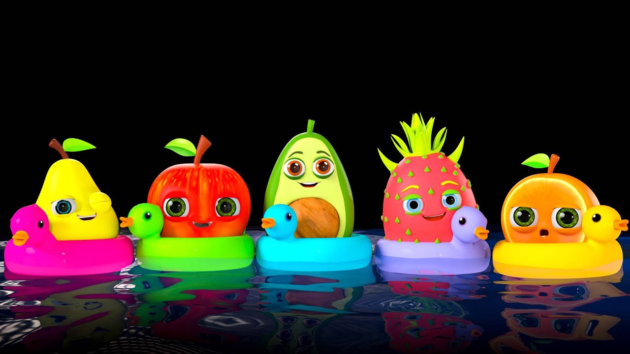 Five Little Ducks by Funky Fruits Baby Sensory * Summer Celebration! - Uplifting Dancing and Beats!