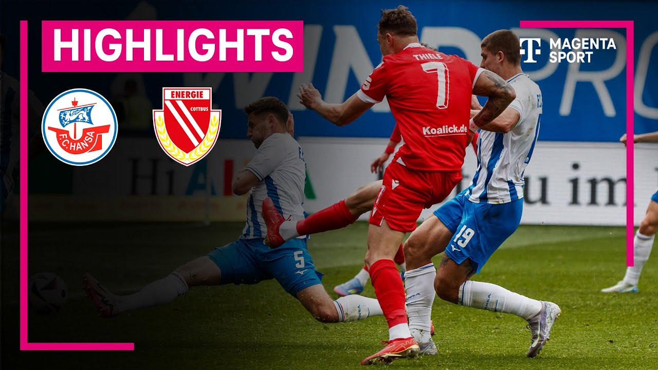 Hansa Rostock - Energie Cottbus | Highlights 3. Liga | MAGENTA SPORT