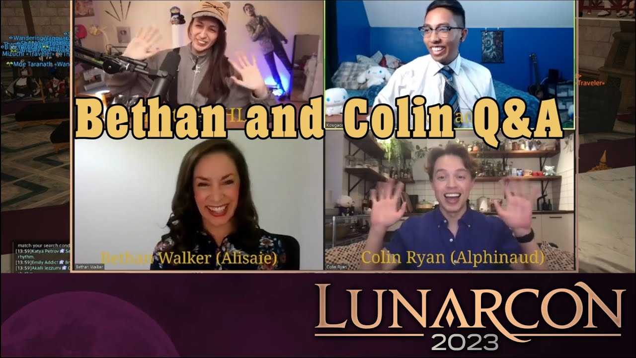 LunarCon 2023 Day 2: Bethan Walker (Alisae) and Colin Ryan (Alphinaud) Q&A