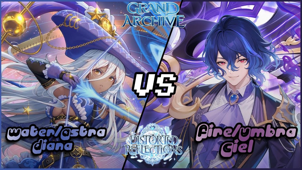 Water Astra Diana vs. Fire Umbra Ciel | Starter Deck Gameplay Commentary | Grand Archive TCG