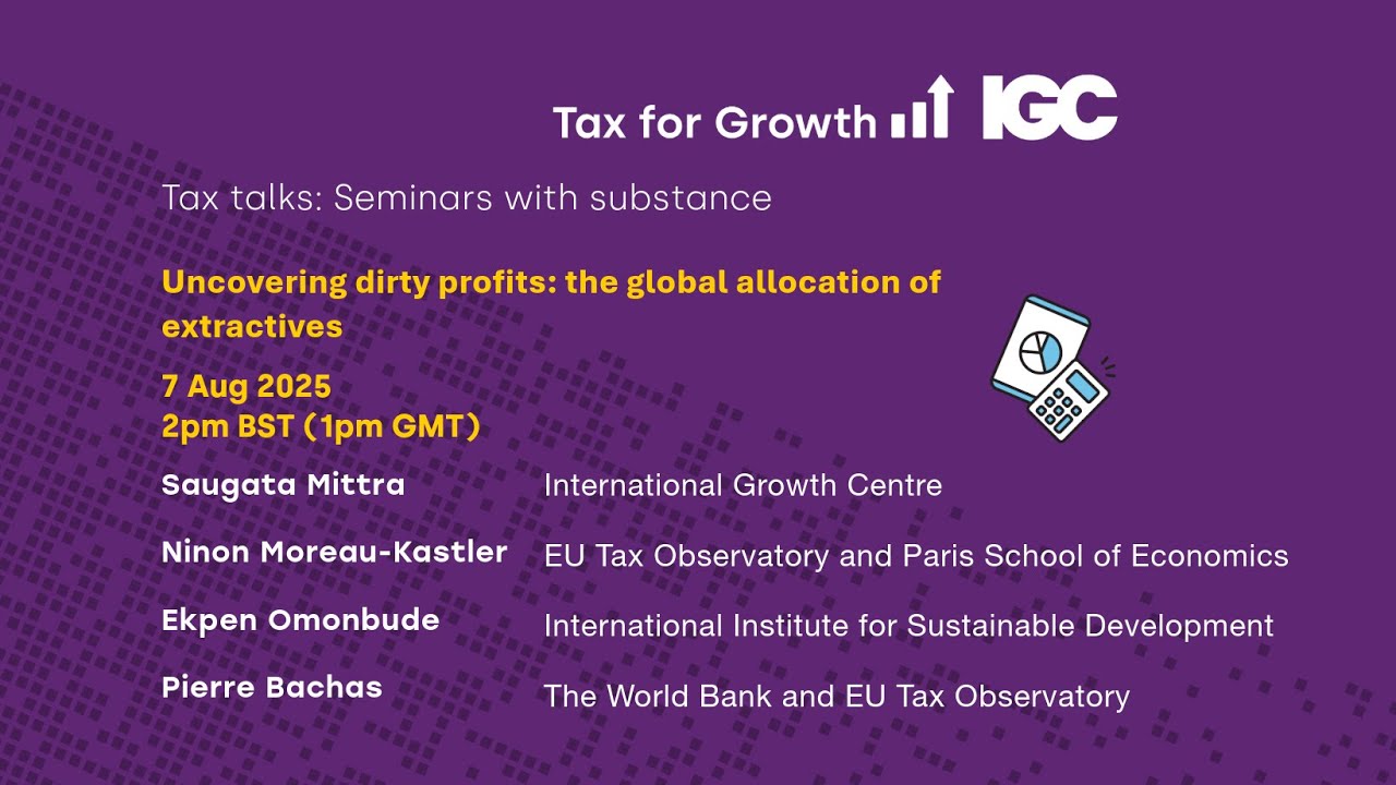 Uncovering dirty profits: the global allocation of extractives | International Growth Centre